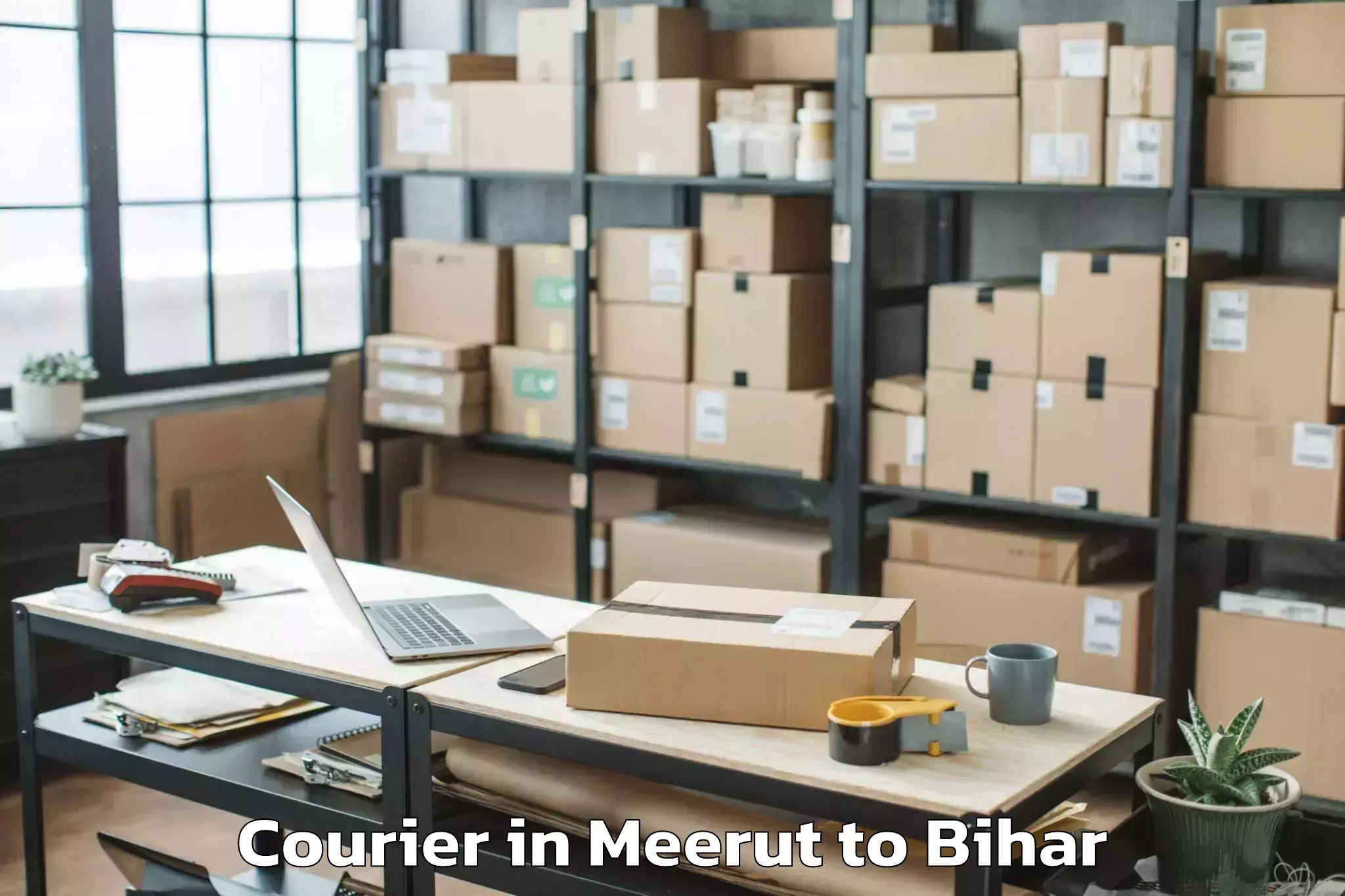 Affordable Meerut to Chakia Courier